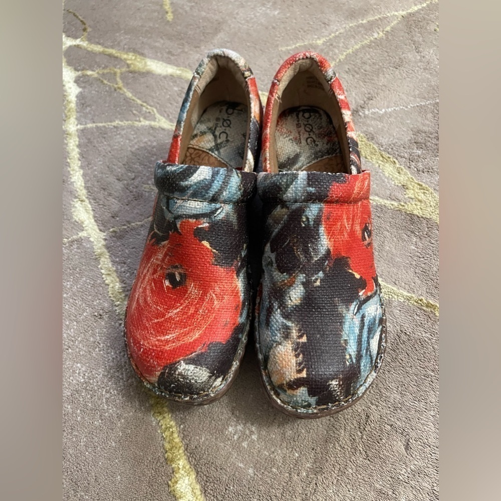 B.O.C. Born Concepts Multicolored Slip On Mule Clog Shoes Womens